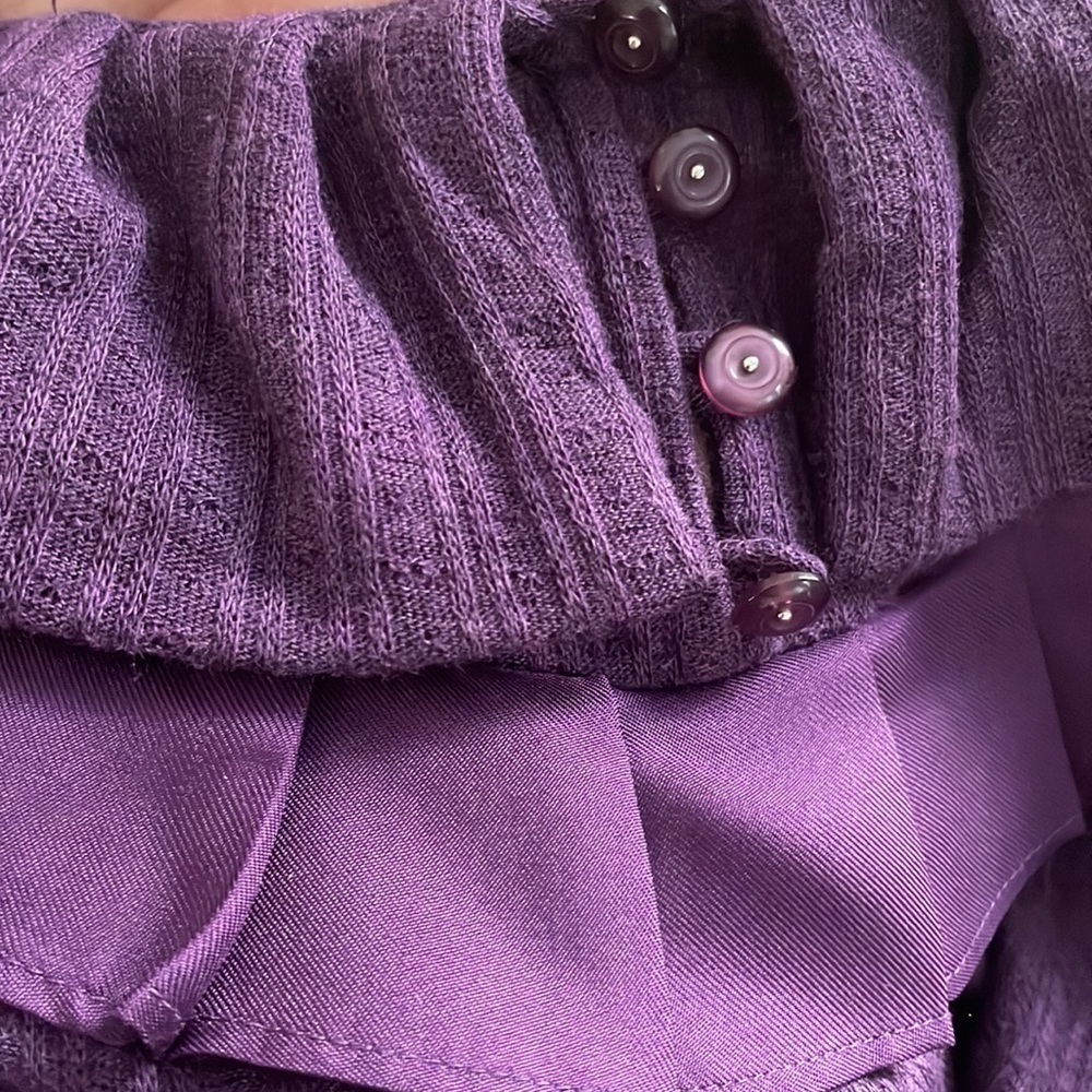 Marc Jacobs Purple Ruffled Blouse - Picture 8 of 8
